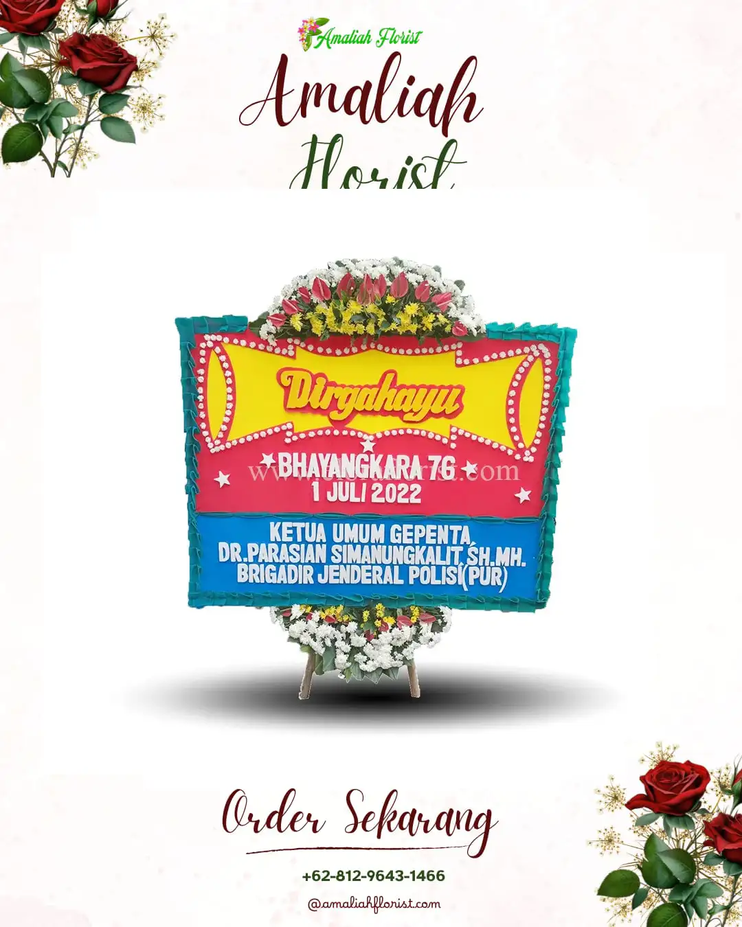 Papan Bunga HUT Ulang Tahun Semendawai Barat